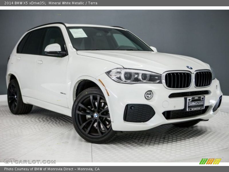 Mineral White Metallic / Terra 2014 BMW X5 xDrive35i