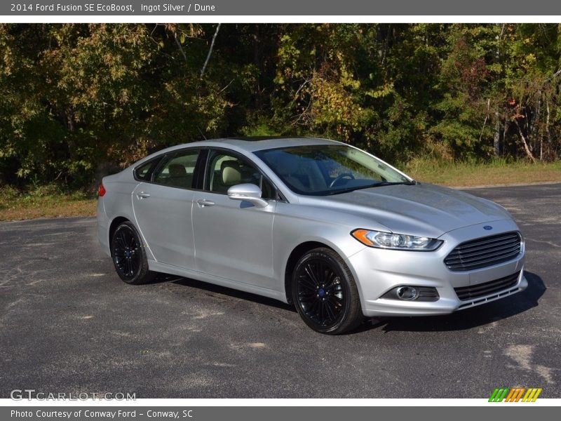 Ingot Silver / Dune 2014 Ford Fusion SE EcoBoost