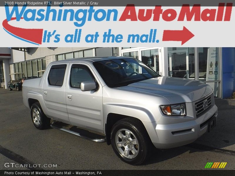 Billet Silver Metallic / Gray 2008 Honda Ridgeline RTS