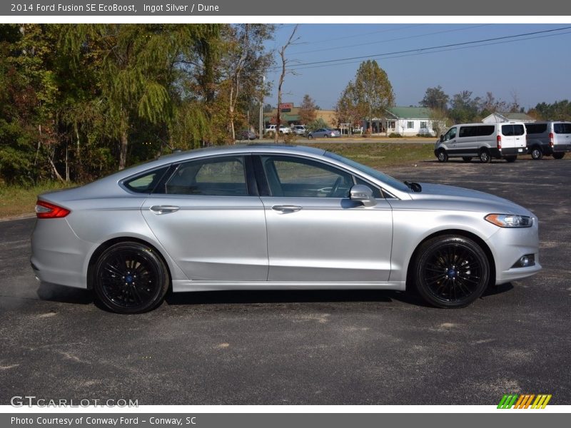 Ingot Silver / Dune 2014 Ford Fusion SE EcoBoost