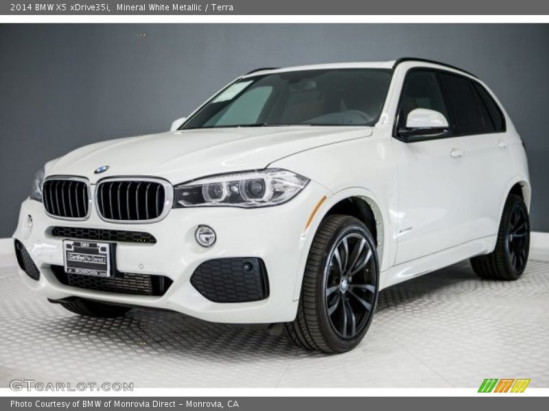 Mineral White Metallic / Terra 2014 BMW X5 xDrive35i