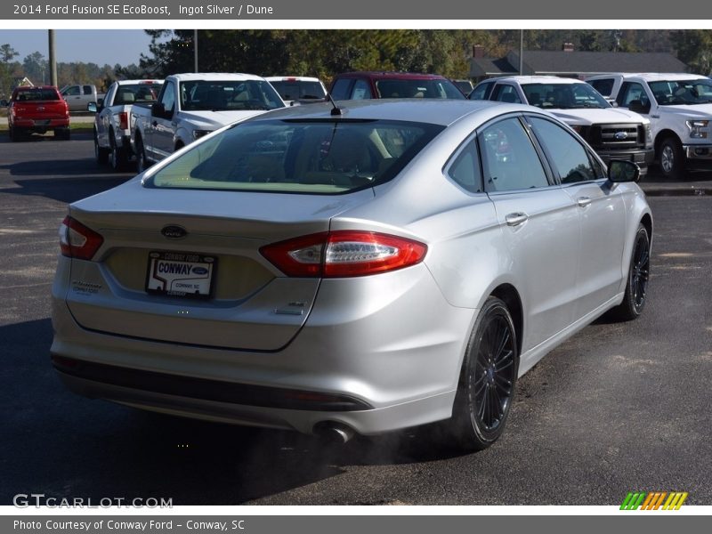 Ingot Silver / Dune 2014 Ford Fusion SE EcoBoost