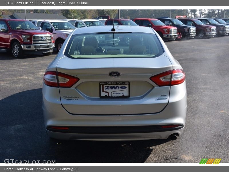 Ingot Silver / Dune 2014 Ford Fusion SE EcoBoost