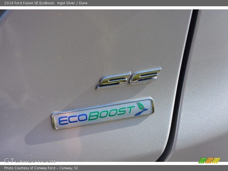 Ingot Silver / Dune 2014 Ford Fusion SE EcoBoost