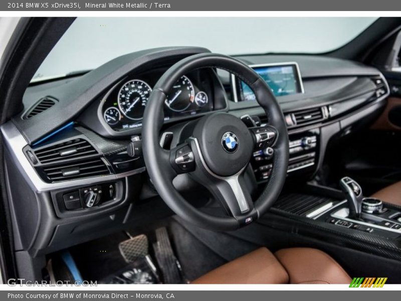 Mineral White Metallic / Terra 2014 BMW X5 xDrive35i