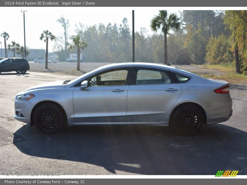 Ingot Silver / Dune 2014 Ford Fusion SE EcoBoost