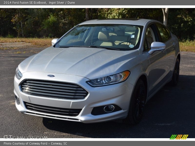 Ingot Silver / Dune 2014 Ford Fusion SE EcoBoost