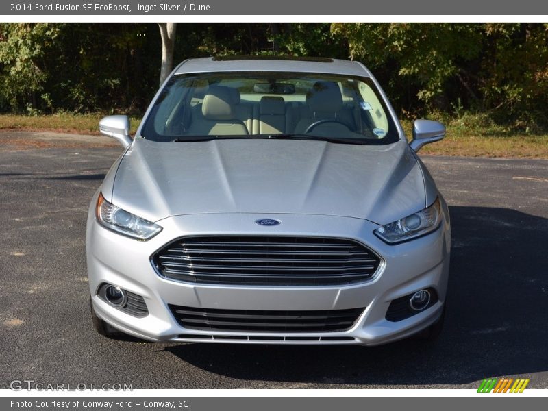 Ingot Silver / Dune 2014 Ford Fusion SE EcoBoost