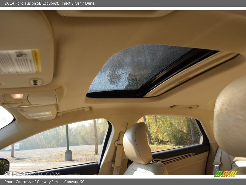 Ingot Silver / Dune 2014 Ford Fusion SE EcoBoost