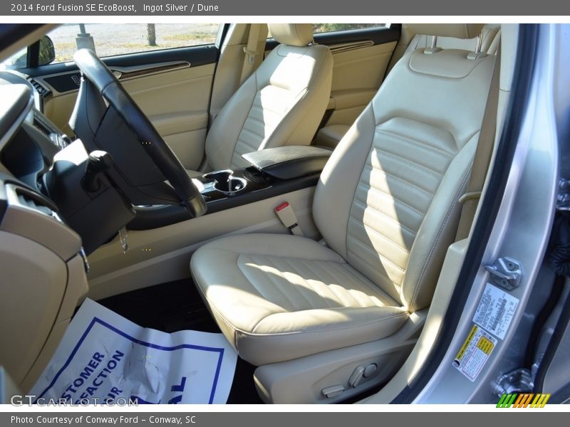 Ingot Silver / Dune 2014 Ford Fusion SE EcoBoost