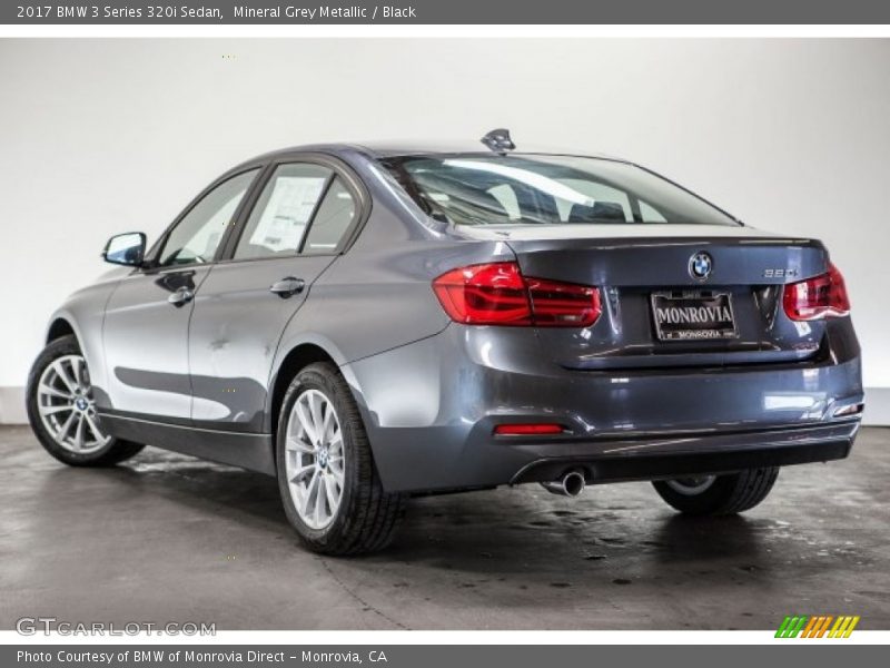 Mineral Grey Metallic / Black 2017 BMW 3 Series 320i Sedan