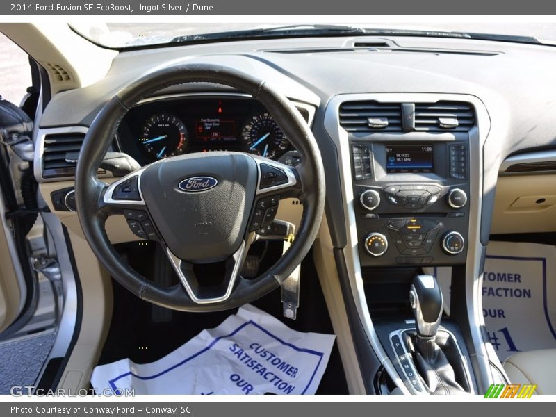 Ingot Silver / Dune 2014 Ford Fusion SE EcoBoost