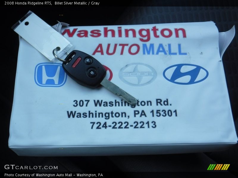 Billet Silver Metallic / Gray 2008 Honda Ridgeline RTS