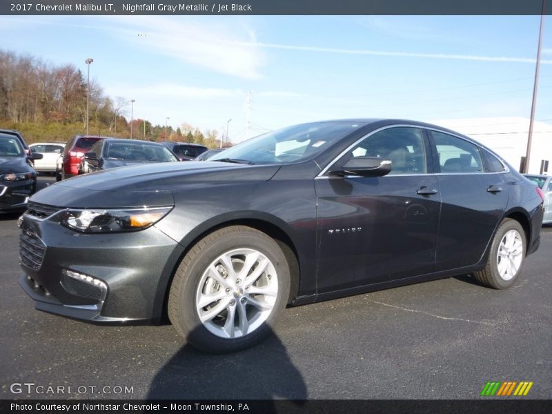 Nightfall Gray Metallic / Jet Black 2017 Chevrolet Malibu LT