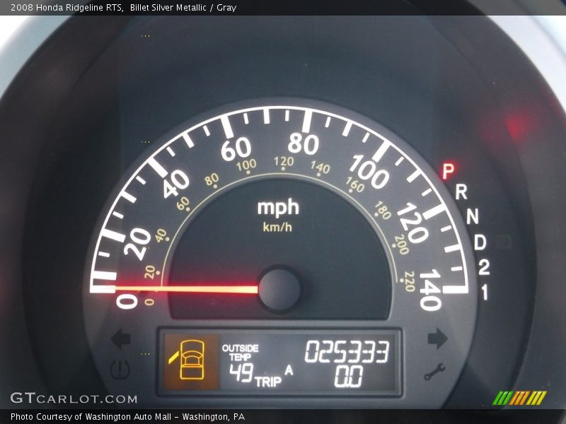 Billet Silver Metallic / Gray 2008 Honda Ridgeline RTS