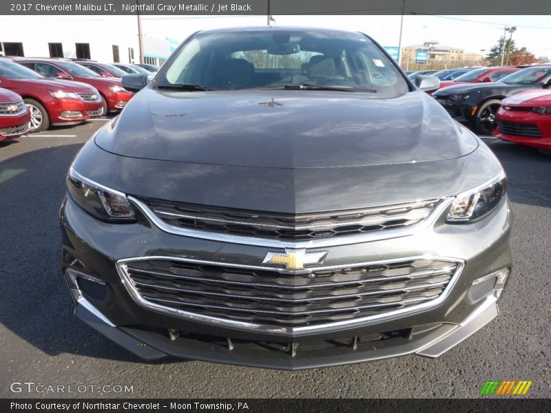Nightfall Gray Metallic / Jet Black 2017 Chevrolet Malibu LT