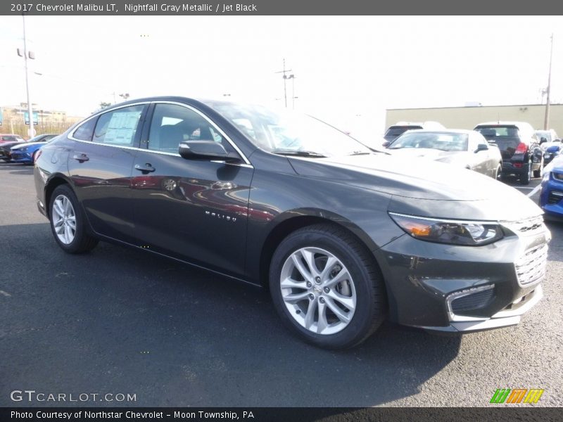 Nightfall Gray Metallic / Jet Black 2017 Chevrolet Malibu LT
