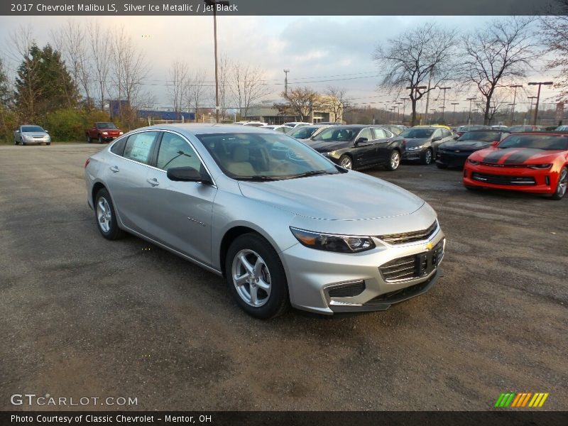 Silver Ice Metallic / Jet Black 2017 Chevrolet Malibu LS