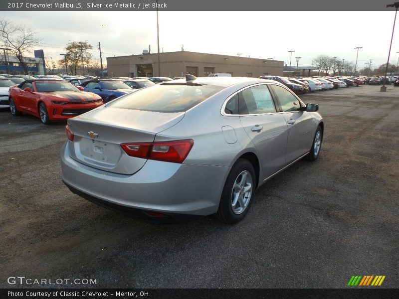 Silver Ice Metallic / Jet Black 2017 Chevrolet Malibu LS