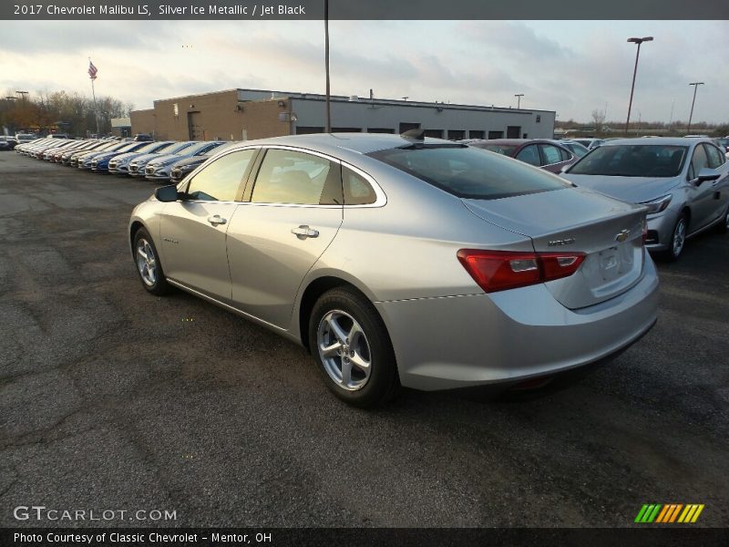 Silver Ice Metallic / Jet Black 2017 Chevrolet Malibu LS