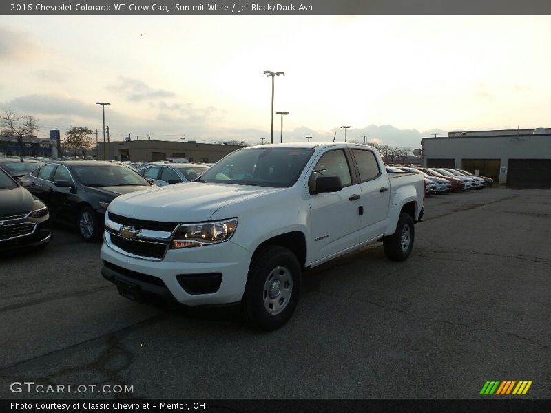Summit White / Jet Black/Dark Ash 2016 Chevrolet Colorado WT Crew Cab
