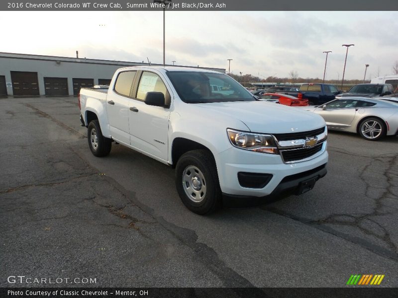 Summit White / Jet Black/Dark Ash 2016 Chevrolet Colorado WT Crew Cab