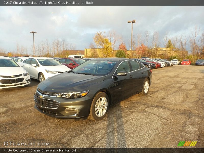 Nightfall Gray Metallic / Jet Black 2017 Chevrolet Malibu LT