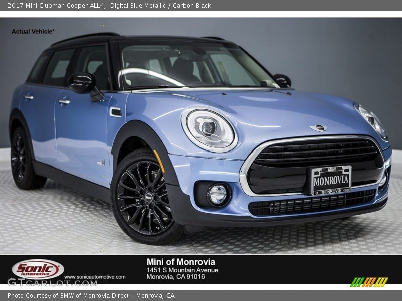 Digital Blue Metallic / Carbon Black 2017 Mini Clubman Cooper ALL4