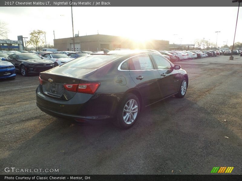 Nightfall Gray Metallic / Jet Black 2017 Chevrolet Malibu LT