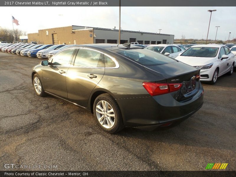 Nightfall Gray Metallic / Jet Black 2017 Chevrolet Malibu LT