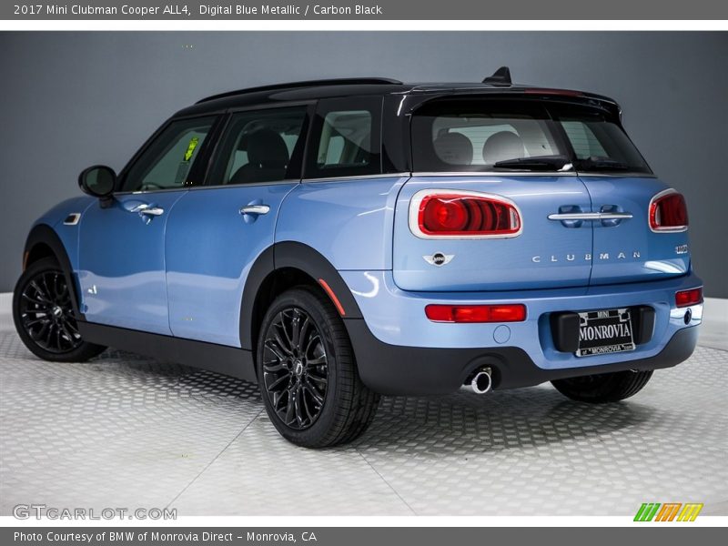 Digital Blue Metallic / Carbon Black 2017 Mini Clubman Cooper ALL4