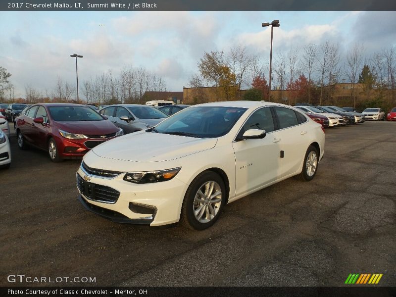 Summit White / Jet Black 2017 Chevrolet Malibu LT