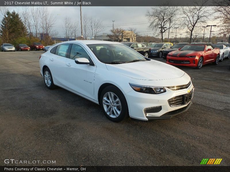 Summit White / Jet Black 2017 Chevrolet Malibu LT
