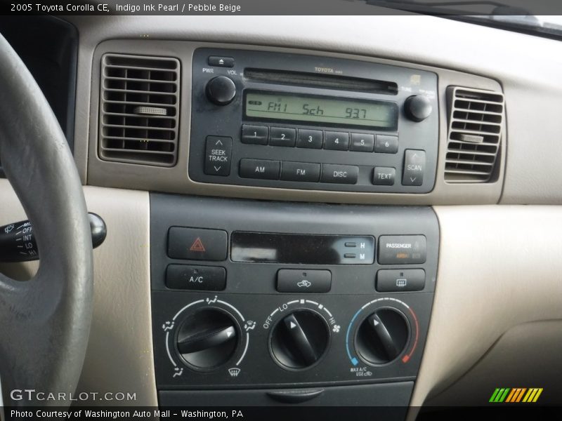 Indigo Ink Pearl / Pebble Beige 2005 Toyota Corolla CE