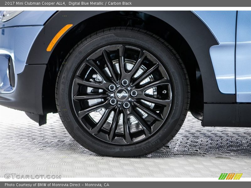 Digital Blue Metallic / Carbon Black 2017 Mini Clubman Cooper ALL4