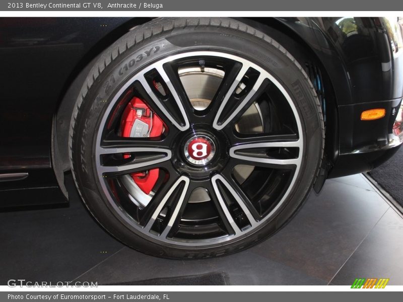 Anthracite / Beluga 2013 Bentley Continental GT V8