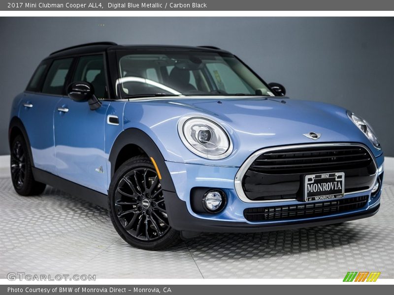 Digital Blue Metallic / Carbon Black 2017 Mini Clubman Cooper ALL4