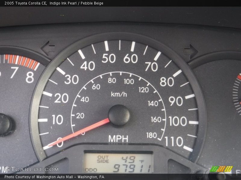 Indigo Ink Pearl / Pebble Beige 2005 Toyota Corolla CE