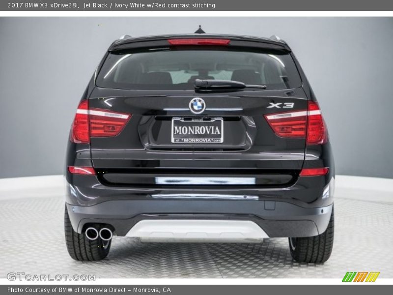 Jet Black / Ivory White w/Red contrast stitching 2017 BMW X3 xDrive28i