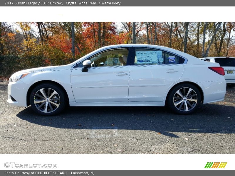Crystal White Pearl / Warm Ivory 2017 Subaru Legacy 3.6R Limited