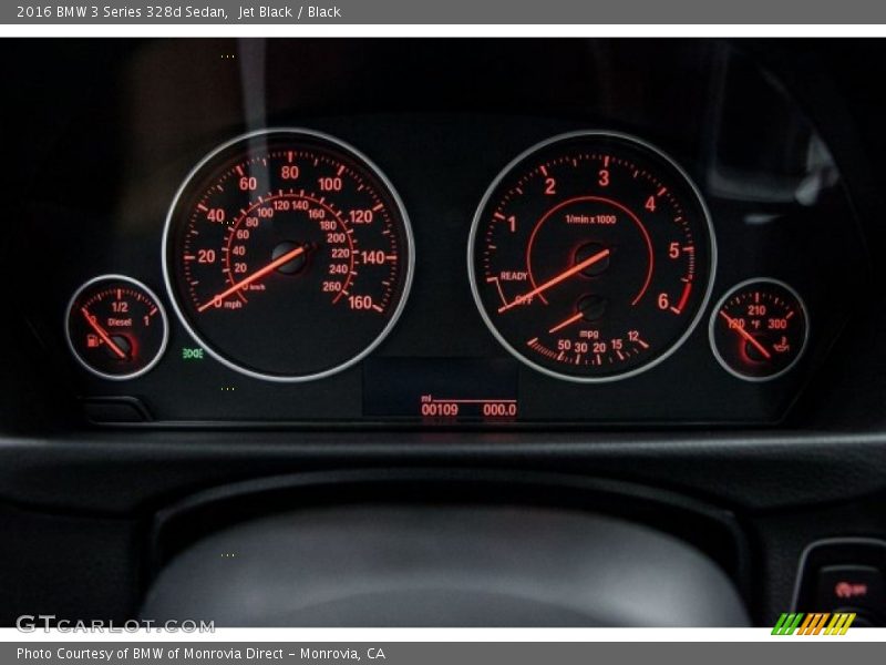  2016 3 Series 328d Sedan 328d Sedan Gauges