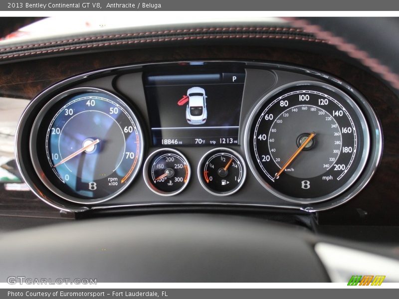 Anthracite / Beluga 2013 Bentley Continental GT V8