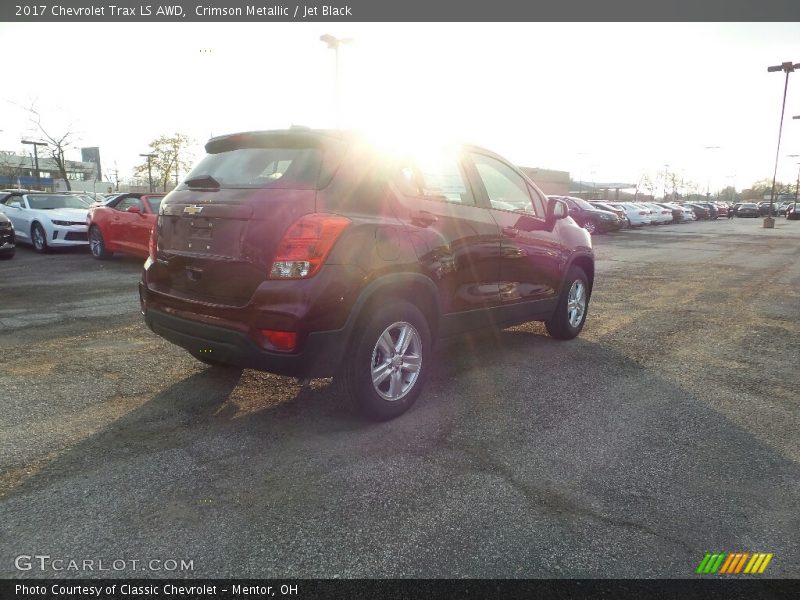 Crimson Metallic / Jet Black 2017 Chevrolet Trax LS AWD