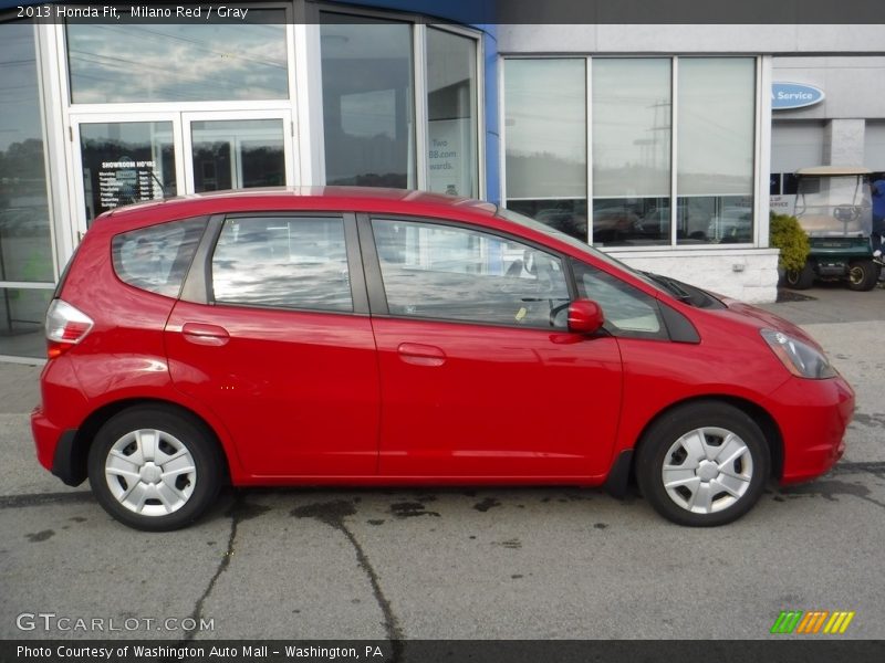 Milano Red / Gray 2013 Honda Fit