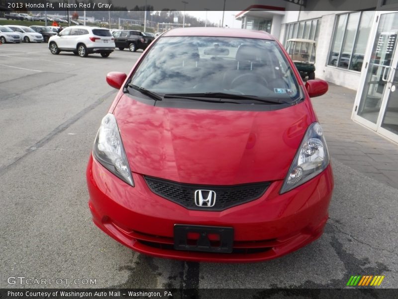 Milano Red / Gray 2013 Honda Fit