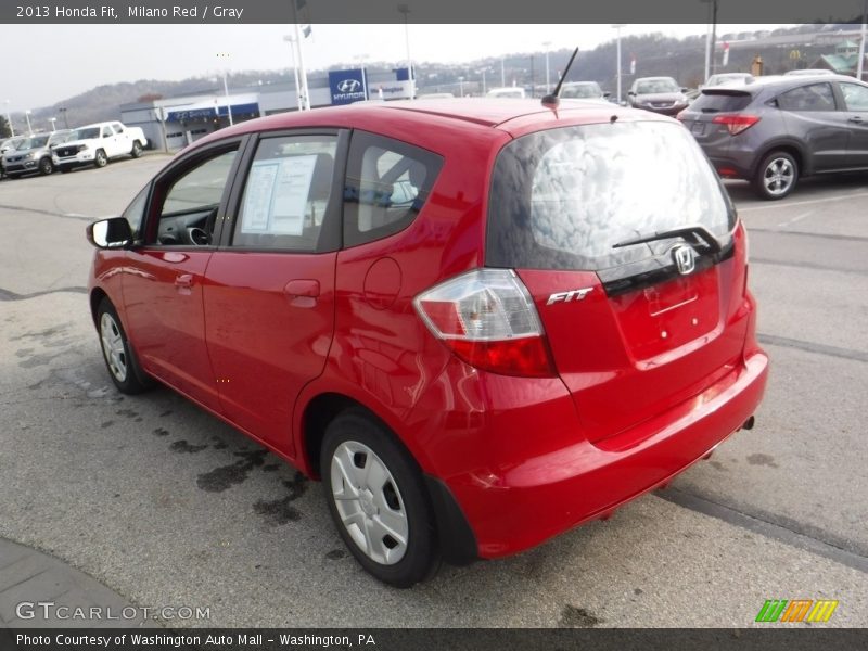 Milano Red / Gray 2013 Honda Fit