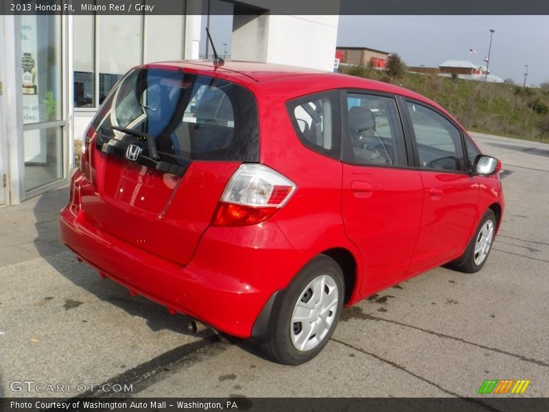 Milano Red / Gray 2013 Honda Fit