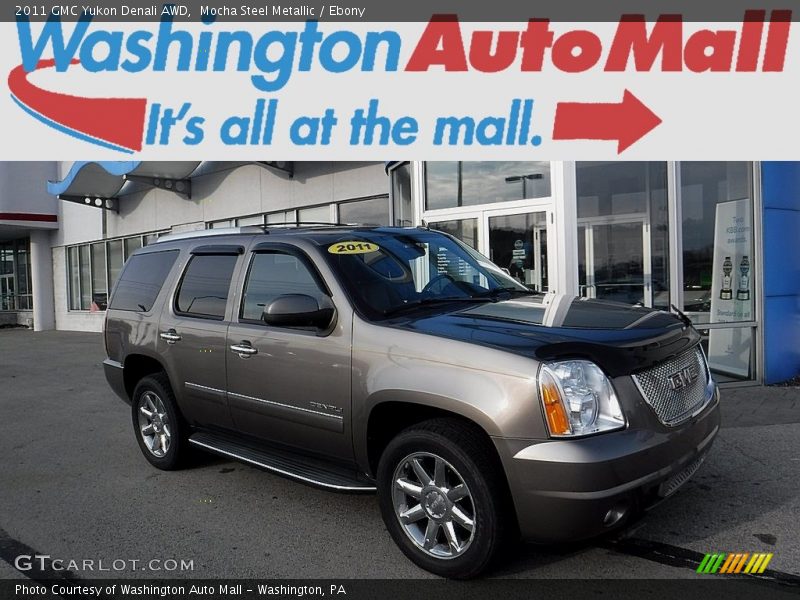 Mocha Steel Metallic / Ebony 2011 GMC Yukon Denali AWD