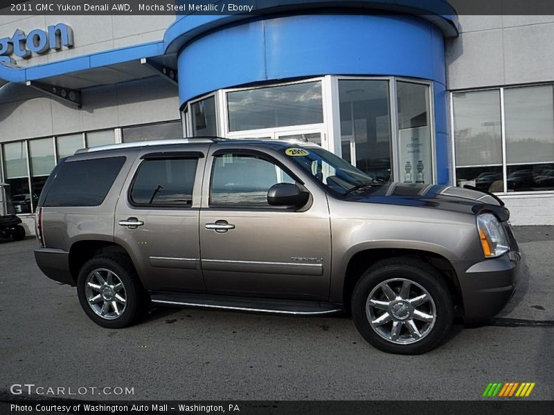 Mocha Steel Metallic / Ebony 2011 GMC Yukon Denali AWD