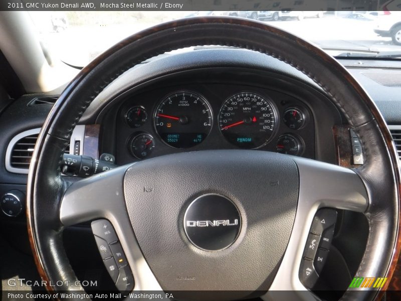 Mocha Steel Metallic / Ebony 2011 GMC Yukon Denali AWD